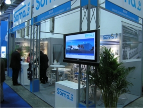 SOMATEC公司的摊位在2008 ICE中国时  	